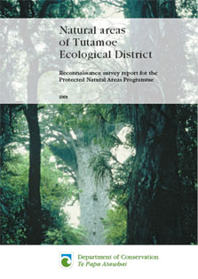 Cover of the publication showing Tane Mahuta, Waipoua Forest.