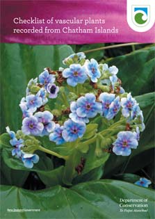 Cover of the Checklist of vascular plants recorded from the Chatham Islands.