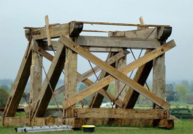 Replica headframe. 