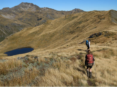 One of the many tarns. 