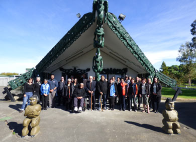 Local community members met at Matahiwi Marae for a Cape to City hui. 