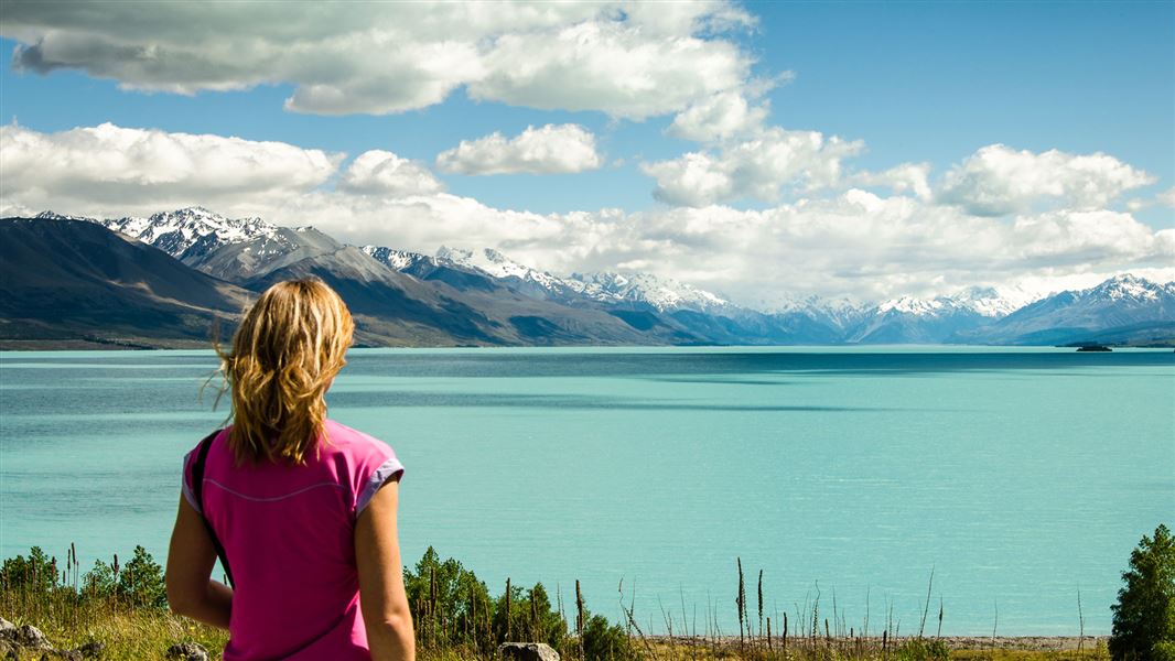 Contemplating Lake Pukaki