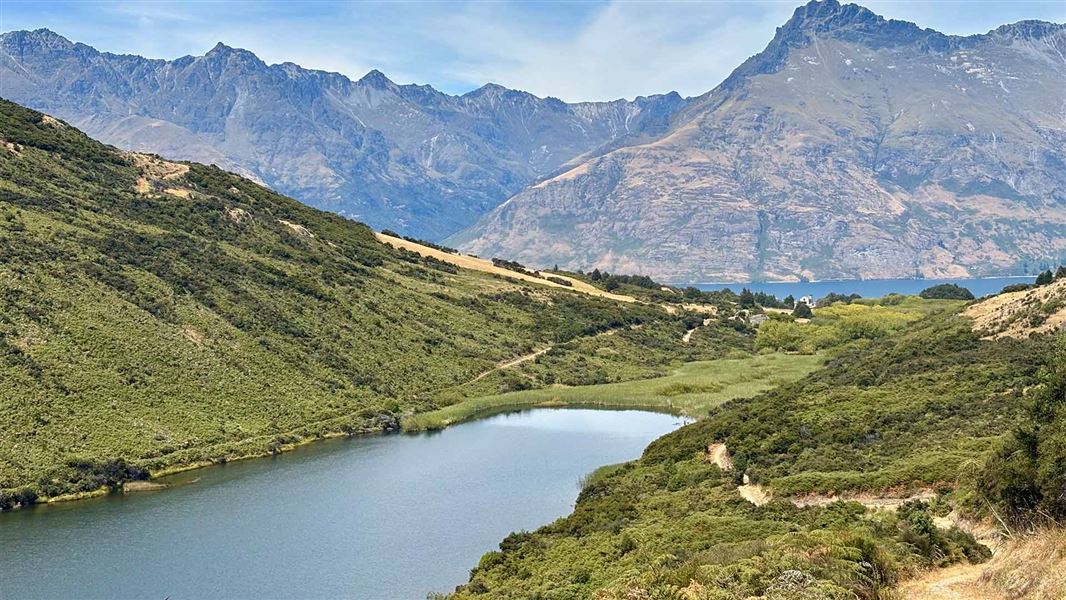 View of Lake Dispute and Lake Wakatipu from Lake Dispute Track