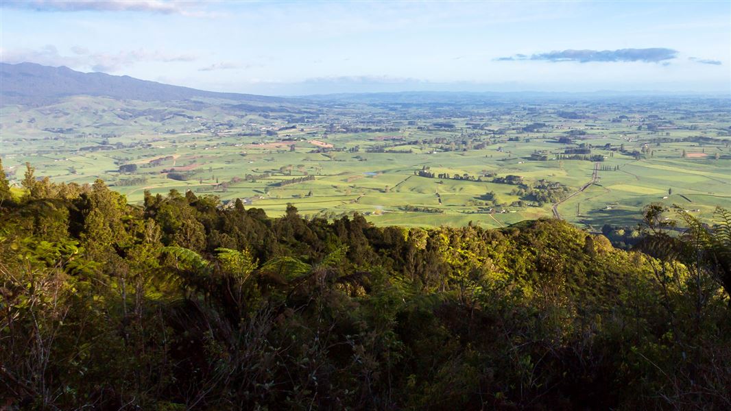 View from Kakepuku Mountain. 