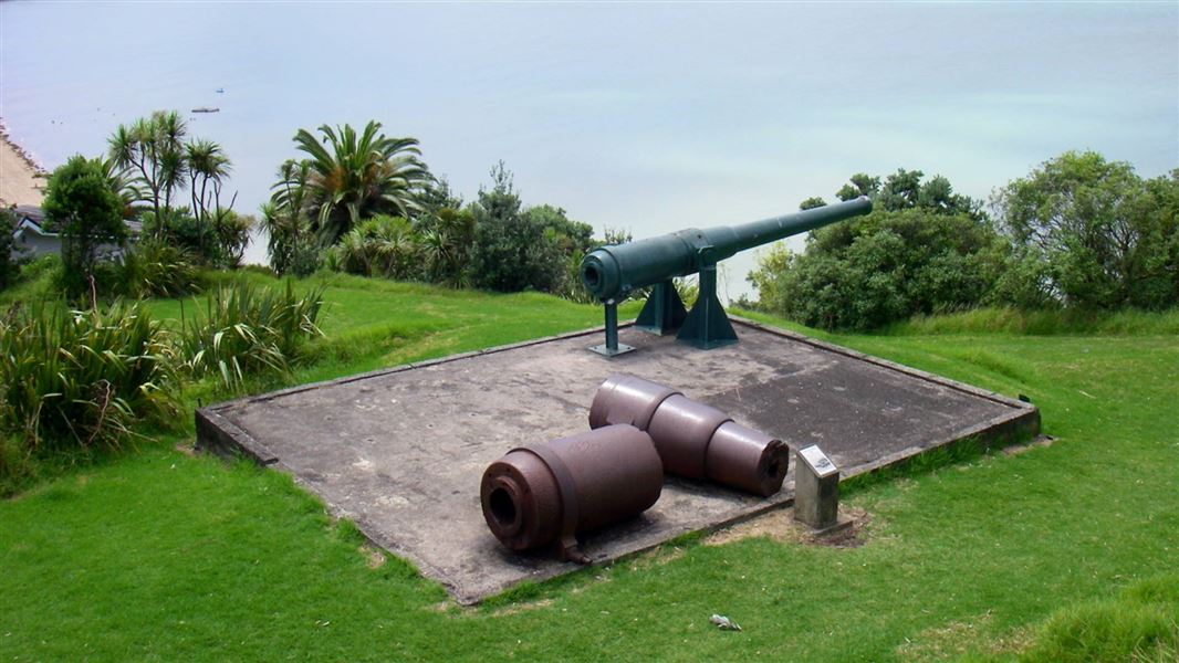 Gun emplacement at North Head. 