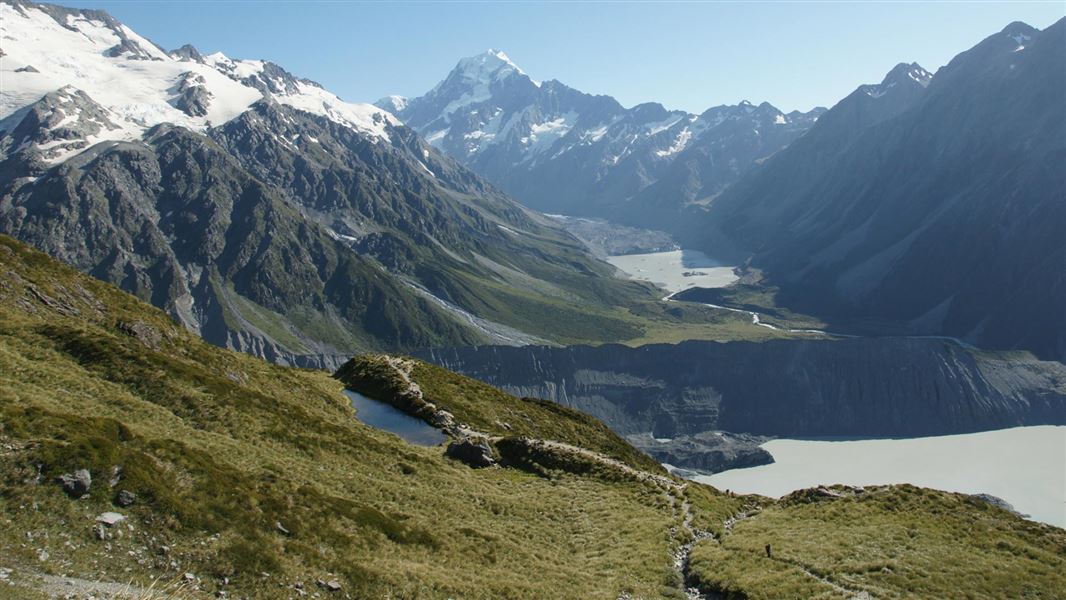 View from the Mueller Hut Route.