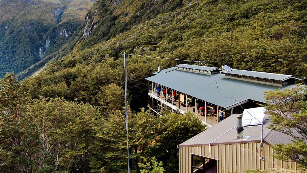 Routeburn Falls Hut. 