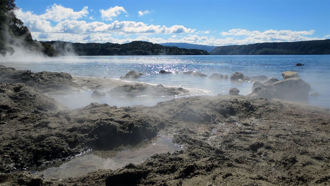 Hot Water Beach. 