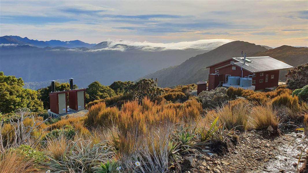 A view of the mountain tops