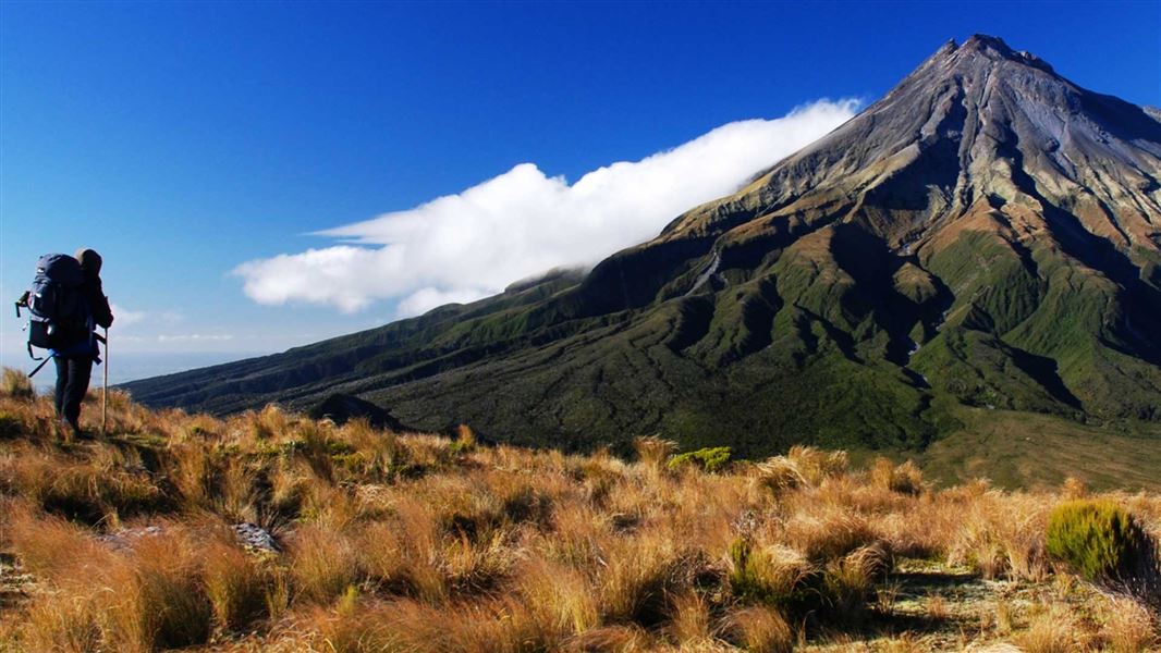 Mount Taranaki from the Pouakai Range. 