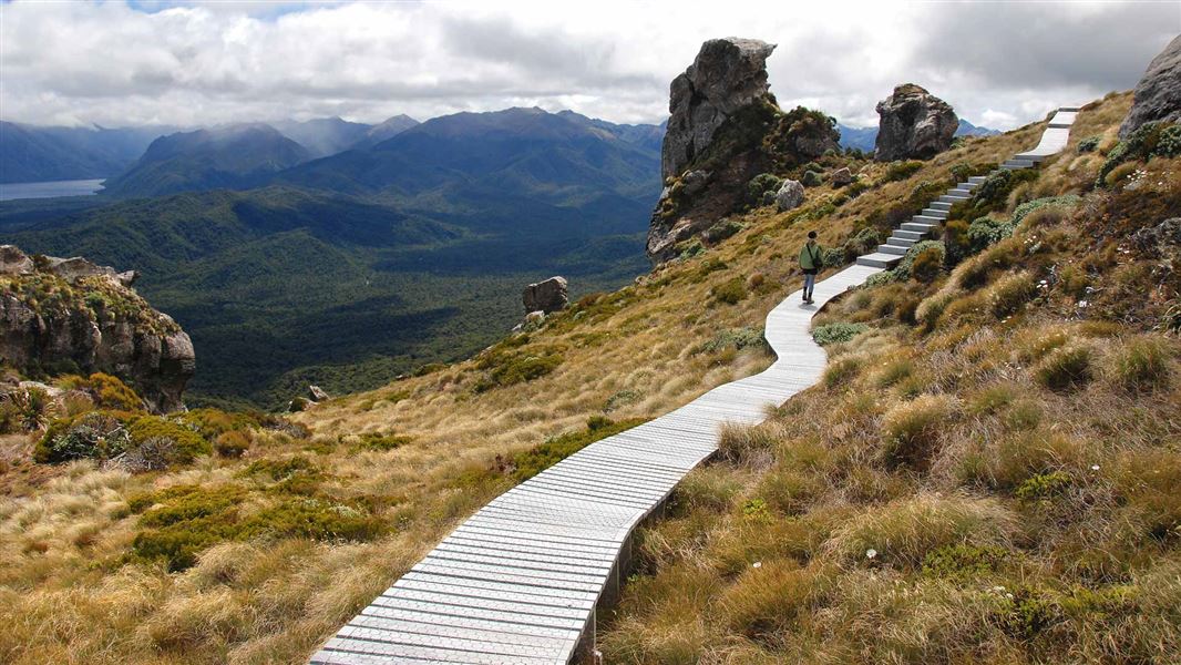 View of Lake Poteriteri from Loop Track