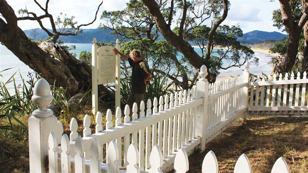 Visiting the Wairarapa graves. 