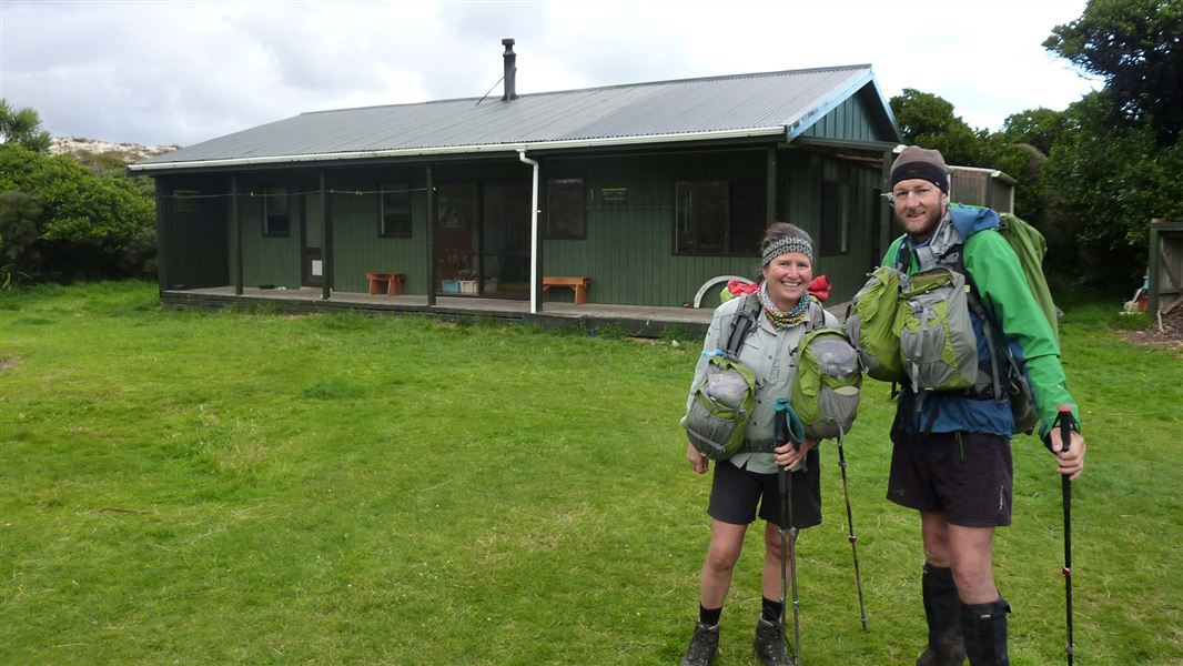 Mason Bay Hut. 