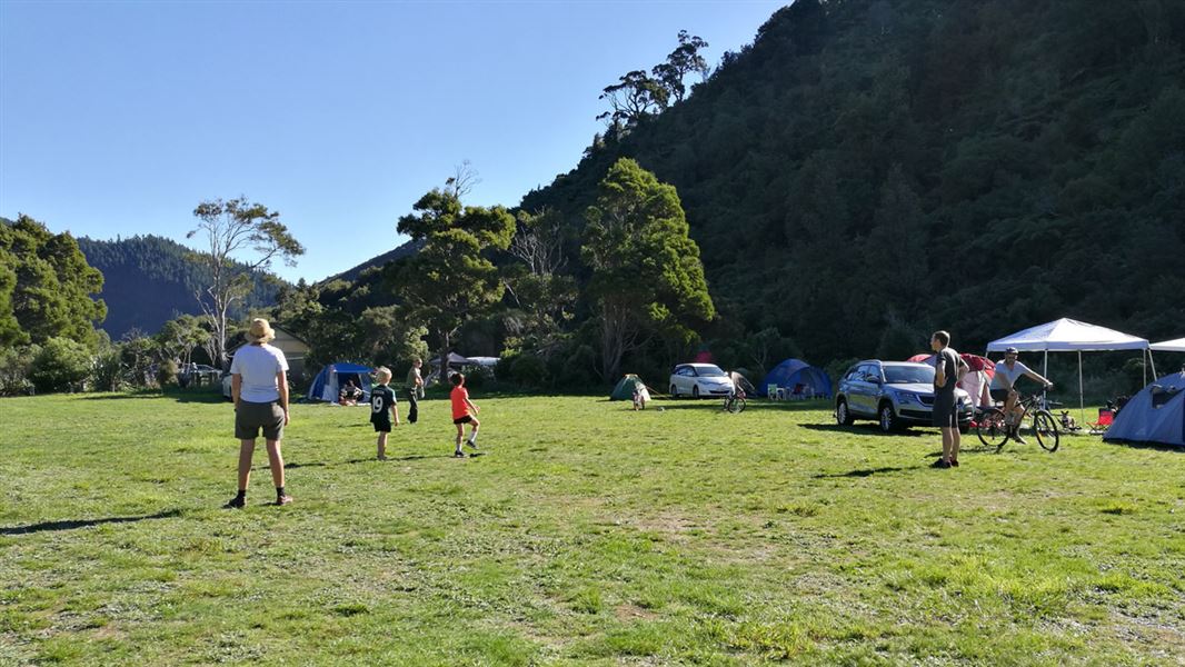 Volunteer to tidy up Catchpool Valley Campsite