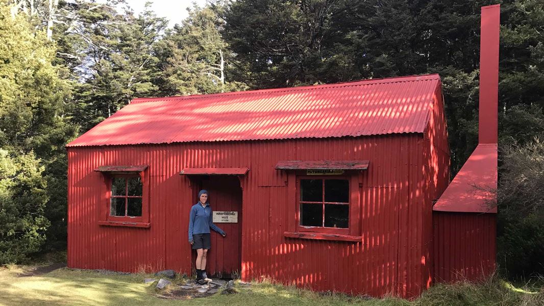 Historic Waihohonu Hut. 