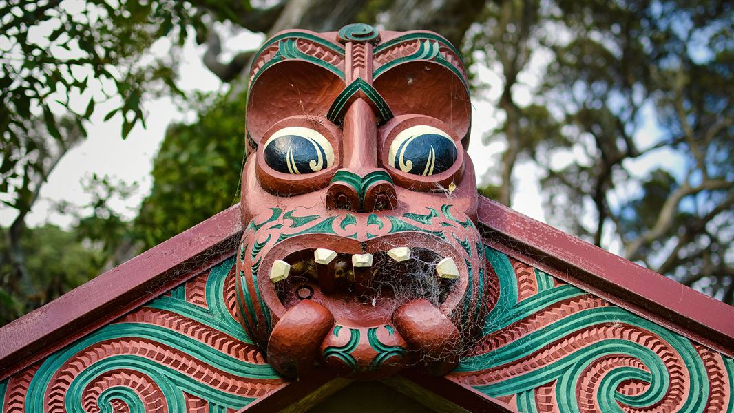 Māori carving. 