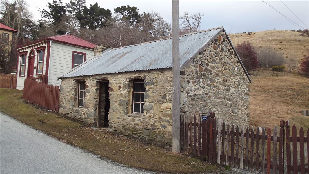 Small stone cottage.