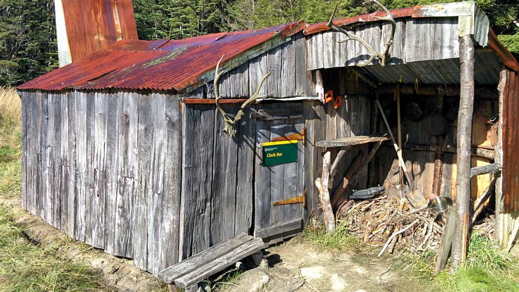 Historic Clark Hut.