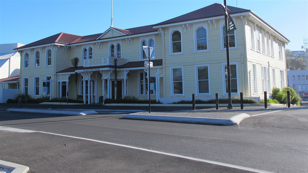 Conservation House, the former Napier Courthouse. 