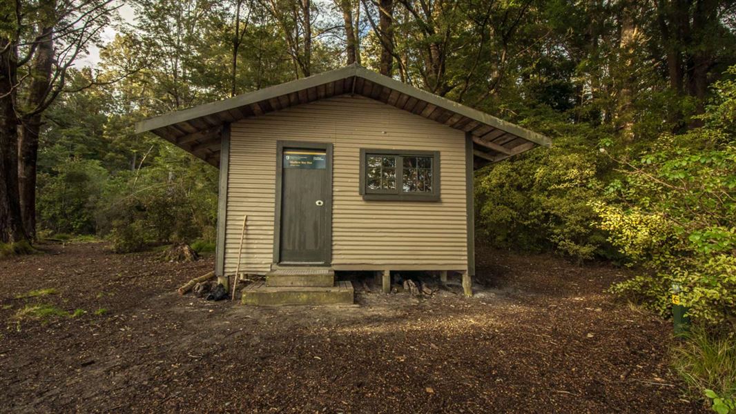 Shallow Bay Hut. 