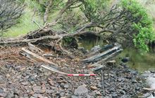 Grafton wreck and Epigwaitt hut
